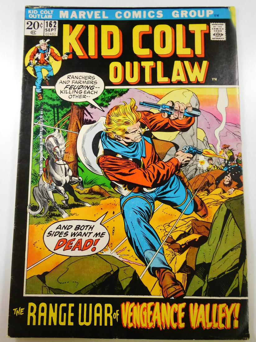 Kid Colt Outlaw #162: No Reserve! Kid Colt Outlaw #162 VG+ Shipping: Individual Comics: Flat-rate of $9.99 (1-8 comics) or $19.99 (9+ comics) to anywhere within the contiguous U.S. International: Foreign shipping rates are