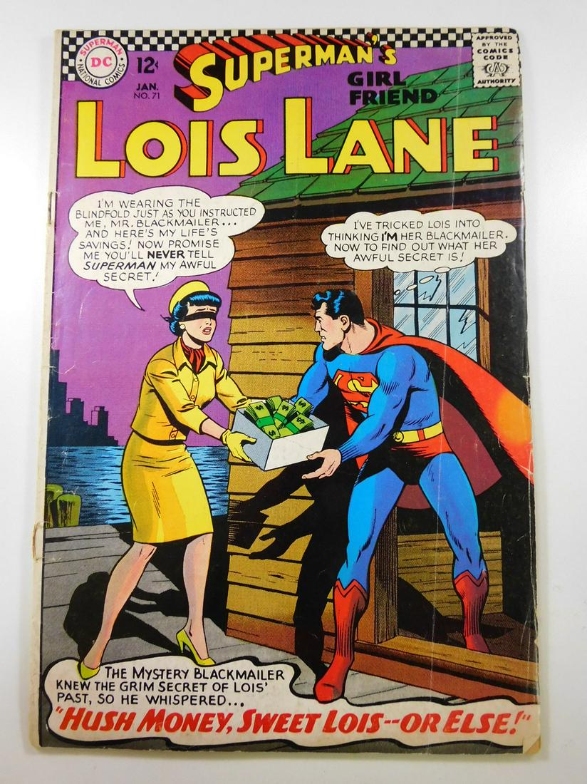 Superman's Girlfriend Lois Lane #71: No Reserve! Superman's Girlfriend Lois Lane #71 VG Shipping: Individual Comics: Flat-rate of $9.99 (1-8 comics) or $19.99 (9+ comics) to anywhere within the contiguous U.S. International: Foreign ship