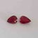 1.05 CTS 2 PCS NATURAL UNHEATED BURMA RUBY PEAR SHAPE - 3