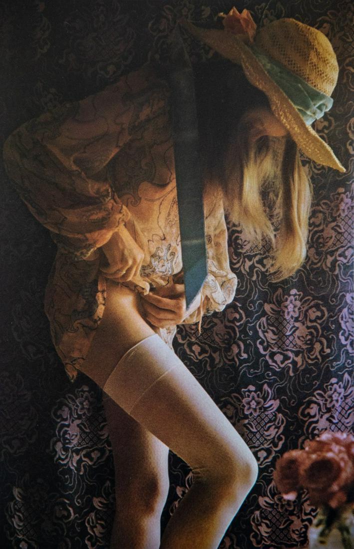 David Hamilton, Getting Ready: Artist: David Hamilton Title: Getting Ready Medium: Photo Litho, 1972, Germany Dimensions: 6.35x9.75" Additional Information: Heat Wax Mounted on 11x14" Conservation Board Artist Bio: David Hamilton (
