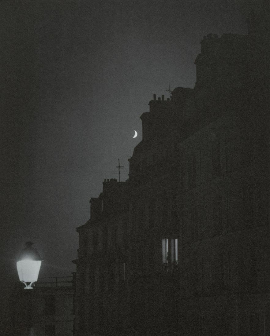 Jason Langer, Moonlight Over Montmarte, 2002: Artist: Jason Langer Title: Moonlight Over Montmarte, 2002 Medium: Photo Litho, 2006, Japan Dimensions: 7.85x9.75" Additional Information: Heat Wax Mounted on 11x14" Conservation Board Artist Bio: Jas