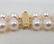14 kt. Yellow Gold - Top grade 8.5x9mm Akoya Pearls - - 10