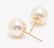 18 kt. Yellow Gold - 8.5x9mm Akoya Pearls - Earrings