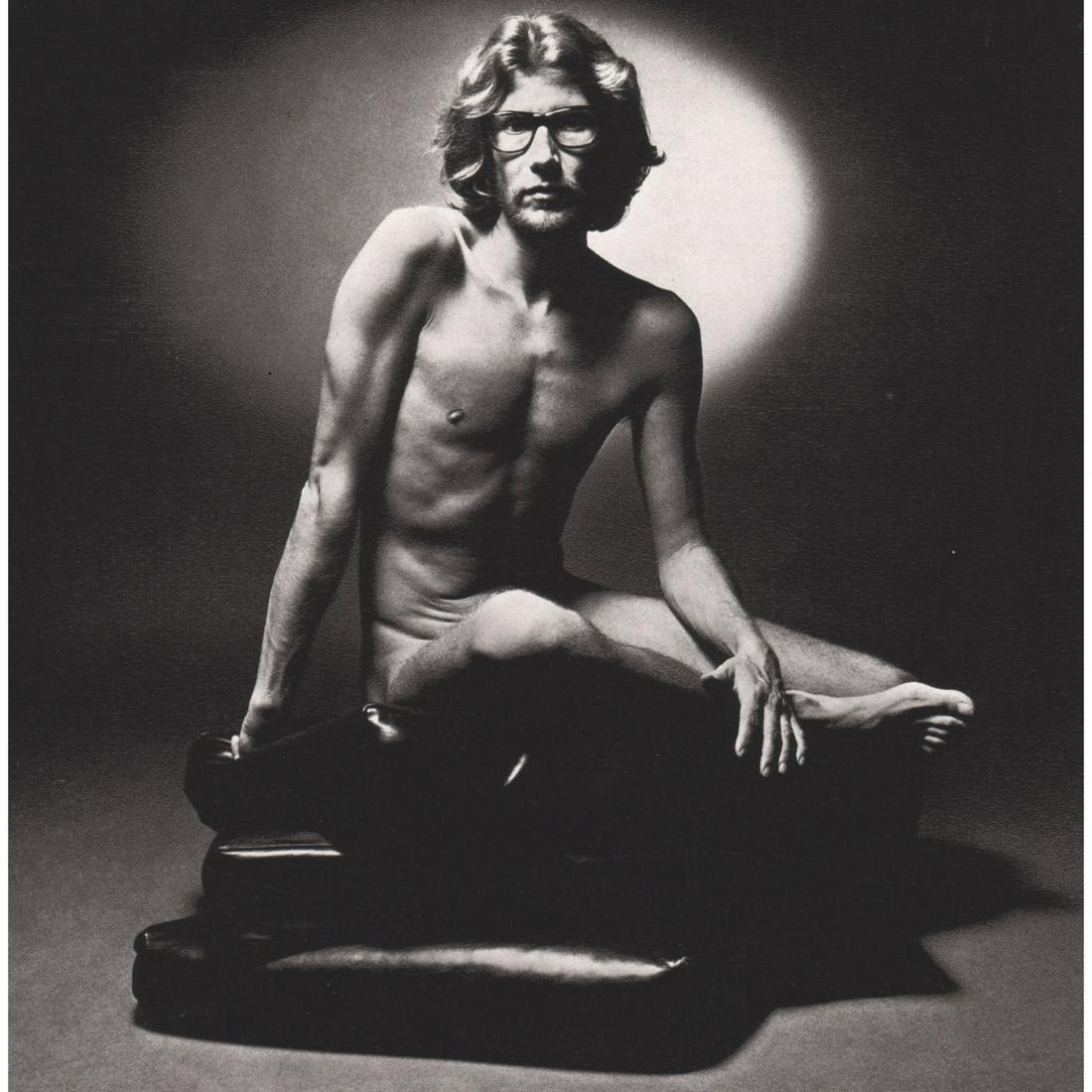 JEANLOUP SIEFF - Yves Saint-Laurent, 1971: Artist: JEANLOUP SIEFF Print Title: Yves Saint-Laurent,1971 Medium: Sheet-Fed Gravure Printing Date: 1980's Printed in Spain Image Size approx: 6.5 x 6.5 inches Jeanloup Sieff (1933-2000) was a French