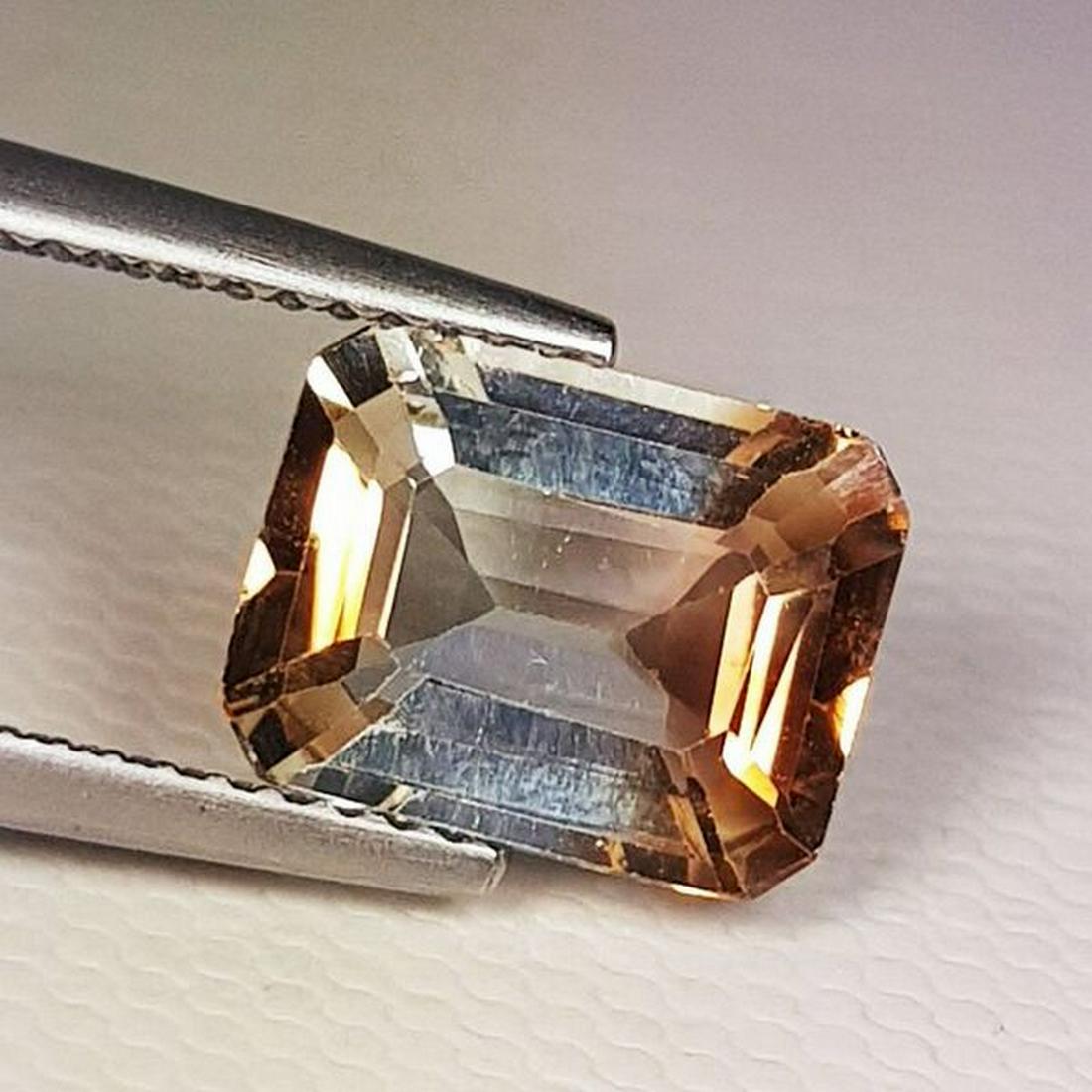 3.30 ct Natural Champagne Topaz Emerald Cut (1 of 5)