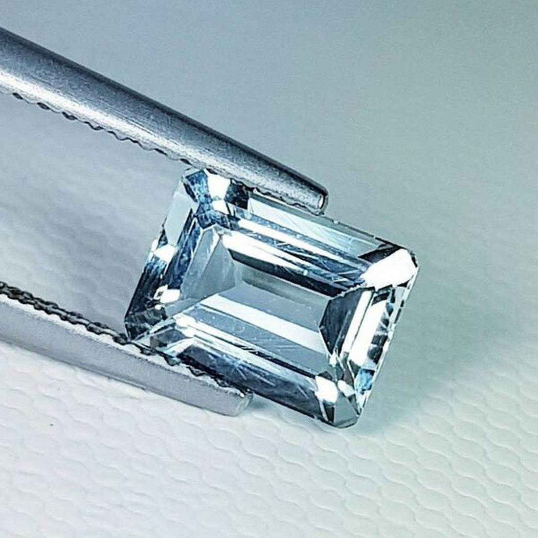1.35 ct Natural Aquamarine Emerald Cut (1 of 6)