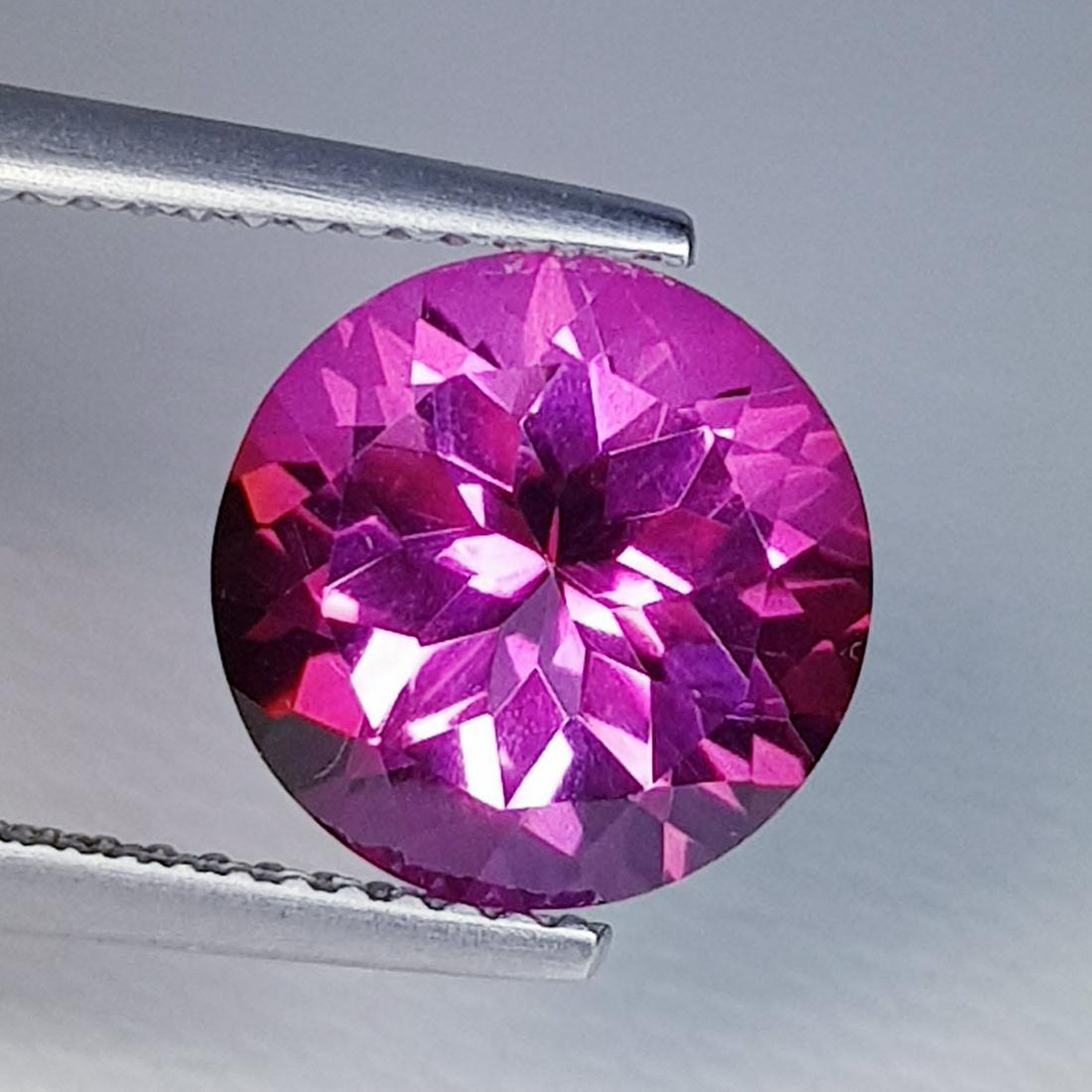Natural Pink Topaz Round Cut 4.33 ct (1 of 6)