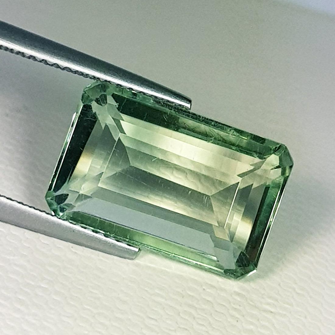 9.99 ct Natural Green Amethyst Emerald Cut (1 of 6)