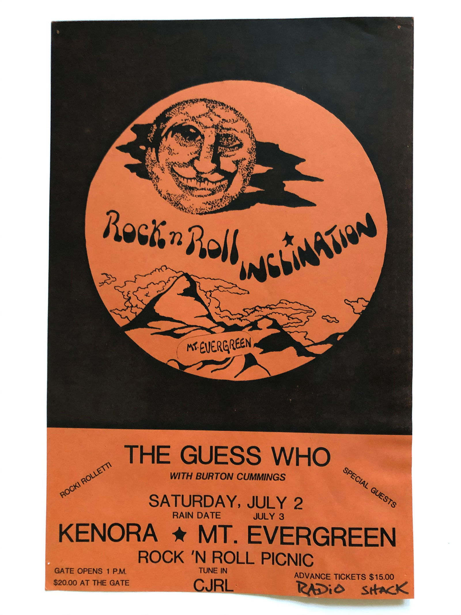 THE WORST CONCERT POSTER EVER !: THE WORST CONCERT POSTER EVER ! THis poster was voted to be the WORST ever concert poster in the history of concert posters. That is what makes it so VALUABLE !!! THe Guess Who Rock and Roll Inclinati