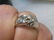 Vintage 14kt White Gold Man's Diamond Ring, size 10.5, - 8