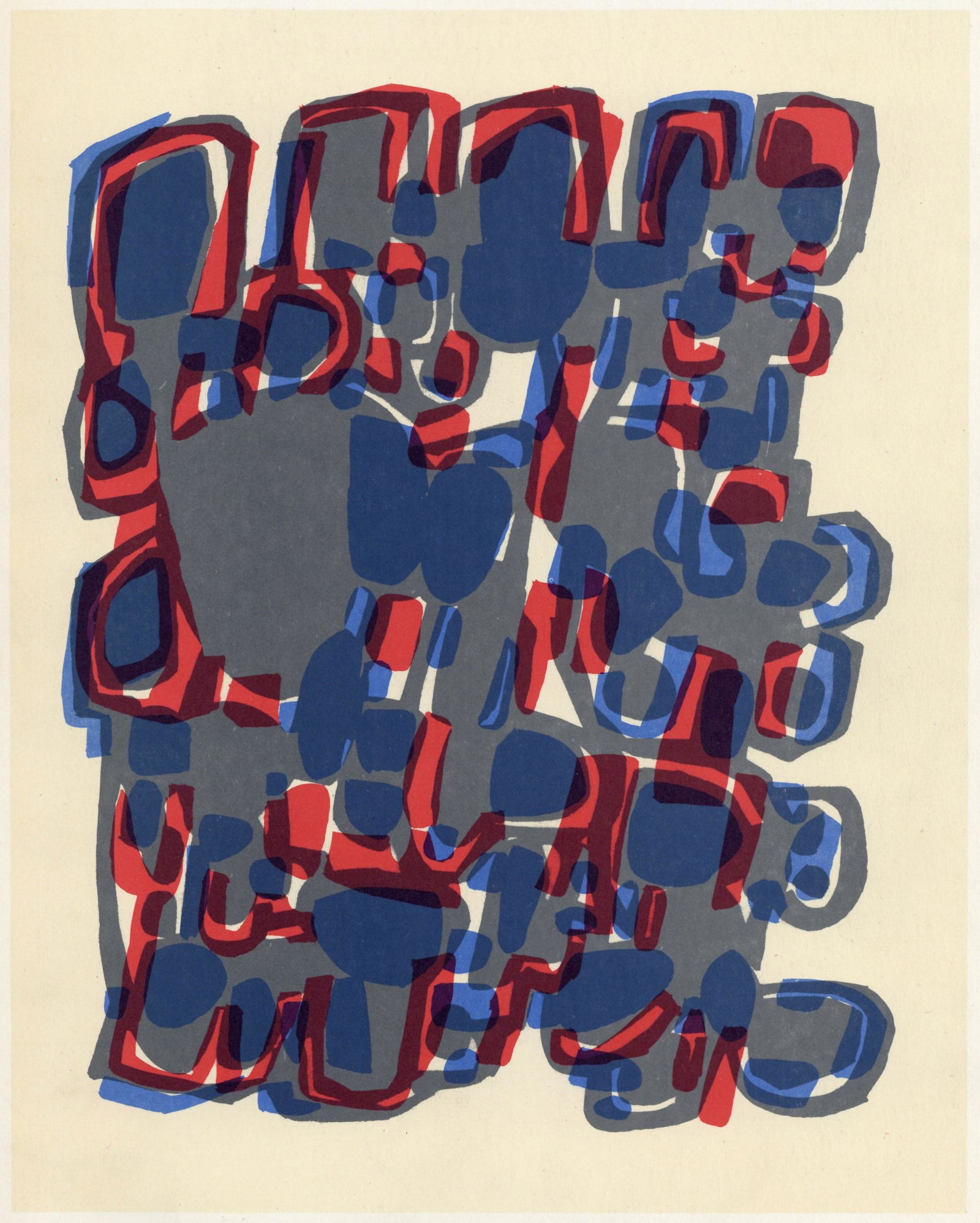 Raoul Ubac original lithograph, 1960 (1 of 2)