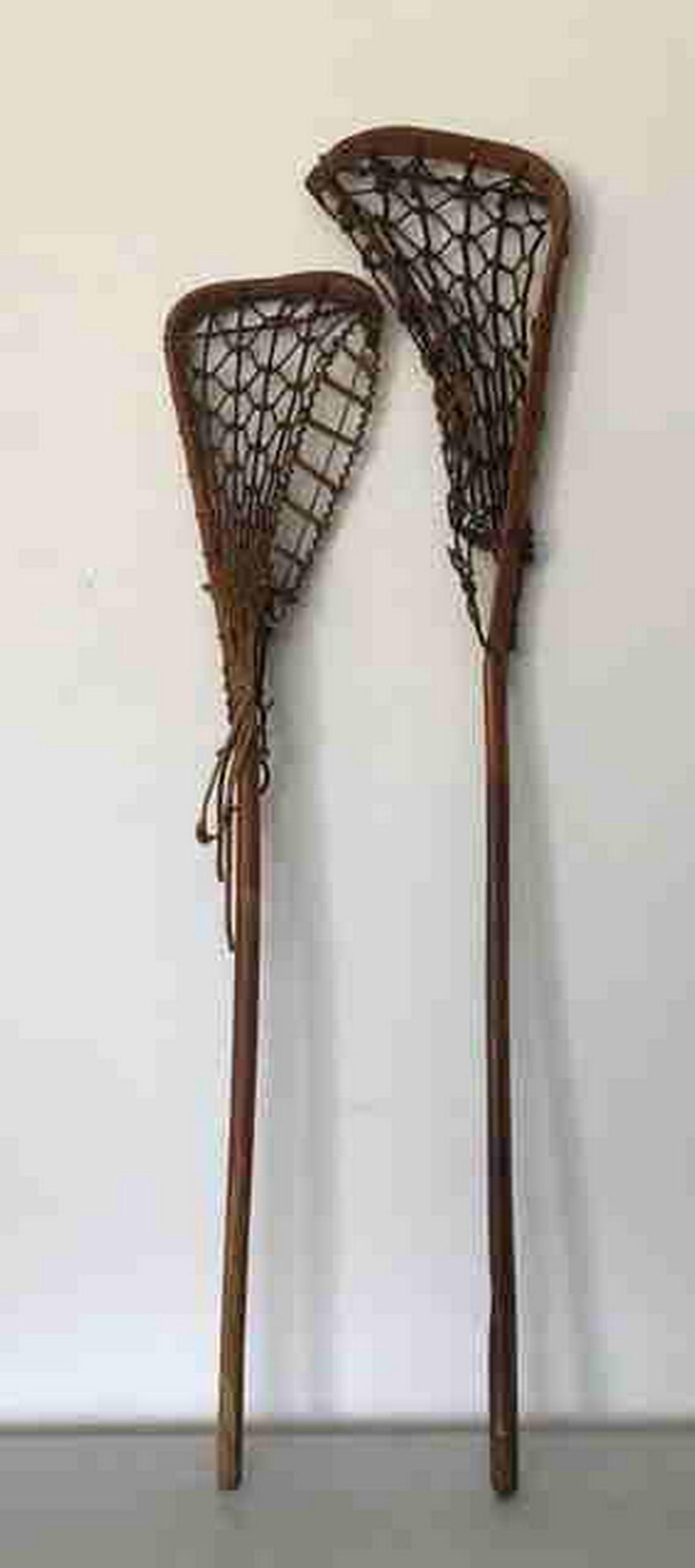 Two Antique Lacrosse Sticks/Crosses (1 of 2)