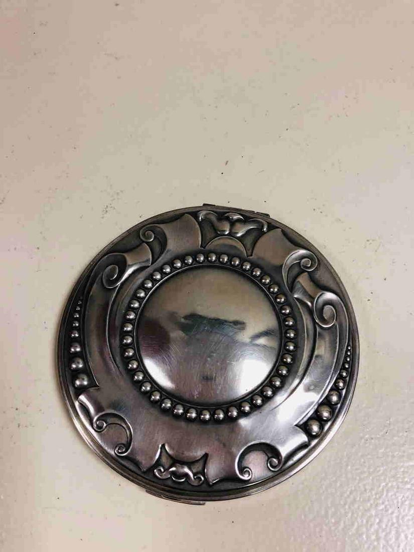 STERLING ART DECO COMPACT (1 of 5)