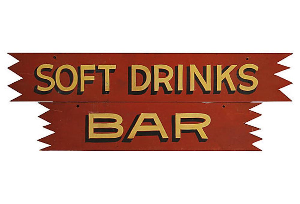 Soft Drinks Bar Sign (1 of 4)