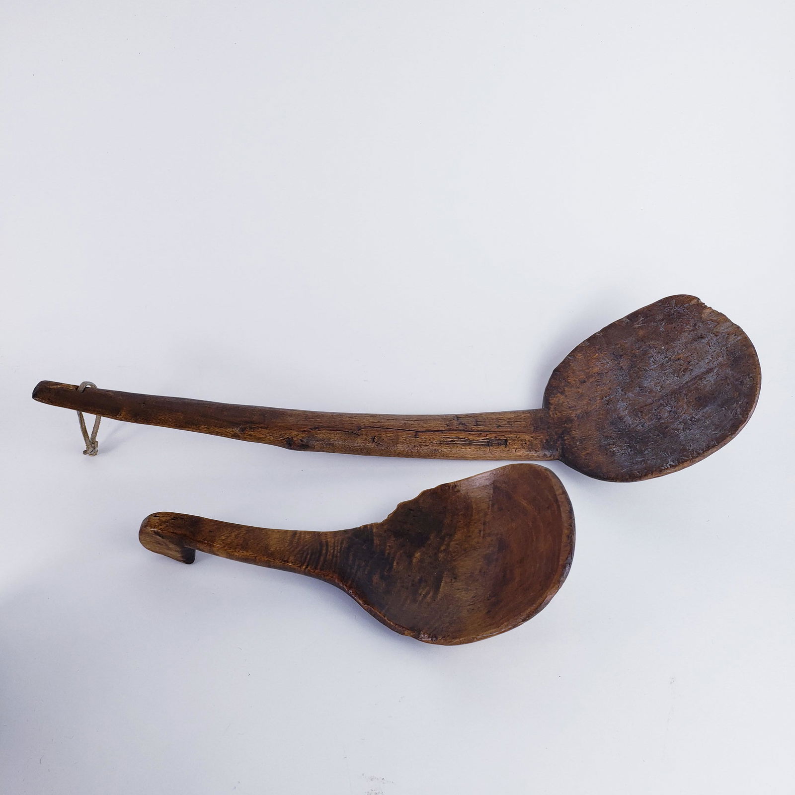 2 Woodland Native Carved Spoons or paddles (1 of 8)