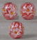 Japanese glass OJIME tombodama FLOWERS & swirling core - 2