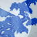 Japanese Blue/White Igezara Charger c 1900 - 2