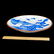 Japanese Blue/White Igezara Charger c 1900 - 6
