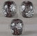 Japanese glass OJIME tombodama FLOWERS & BUBBLES - 2