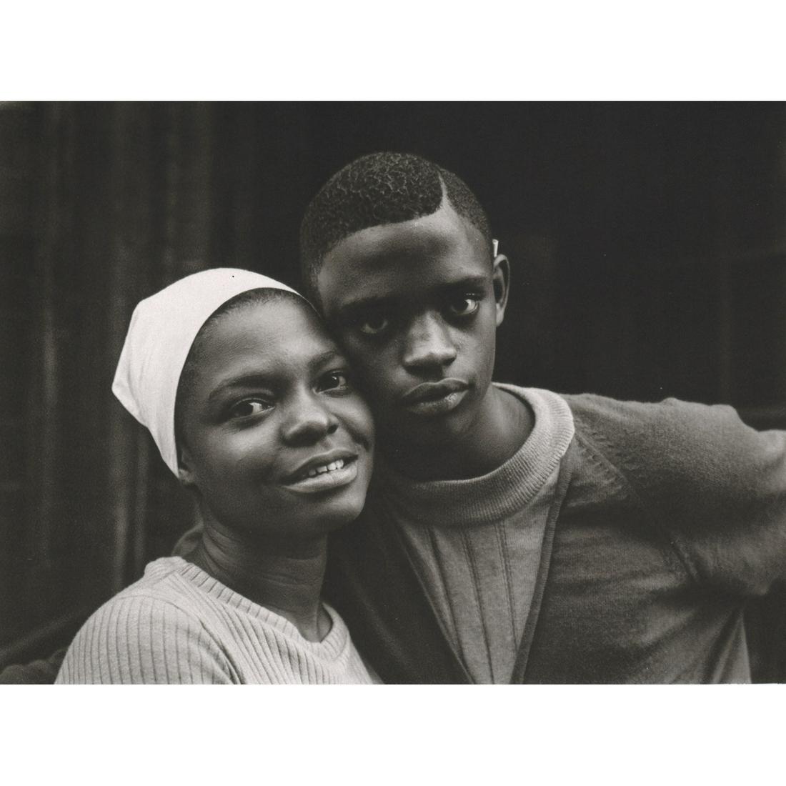 BRUCE DAVIDSON - Young Couple: Artist: BRUCE DAVIDSON Print Title: Young Couple Medium: Sheet-fed Gravure Printing Date: 1980's Printed in France Image Size approx: 5.5 x 7.5 inches Bruce Davidson (b. 1933) is an American photograp
