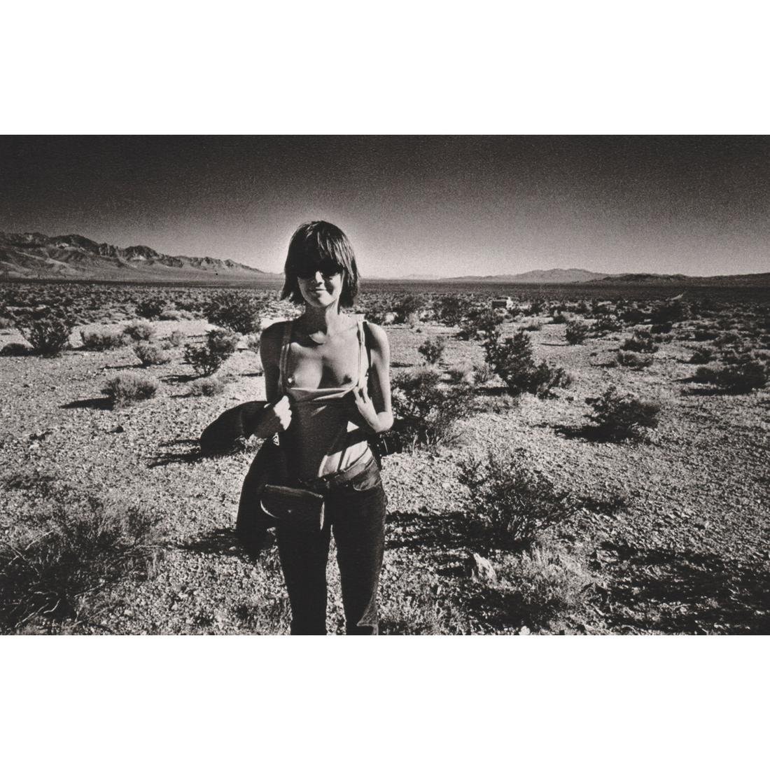 JEANLOUP SIEFF - Barbara in Death Valley, 1977: Artist: JEANLOUP SIEFF Print Title: Barbara in Death Valley, 1977 Medium: Sheet-Fed Gravure Printing Date: 1980's Printed in Spain Image Size: 4.25 x 6.5 inches Jeanloup Sieff (1933-2000) was a French