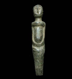 Losso Figure: Title: Losso FigureDate/Period: XXth centuryMaterials: WoodDimension: 17" 3/8Description: Losso figure of Northern Togo. On a custom base. Provenance : Volker Schneider, Stuttgart. Belgian