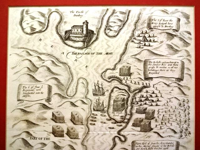 1633 Engraved Plan Siege of Dunboy (1 of 3)