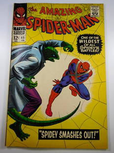 Amazing Spider-Man #45: No Reserve! Amazing Spider-Man #45 VG+ Shipping: Individual Comics: Flat-rate of $9.99 (1-8 comics) or $19.99 (9+ comics) to anywhere within the contiguous U.S. International: Foreign shipping rates a