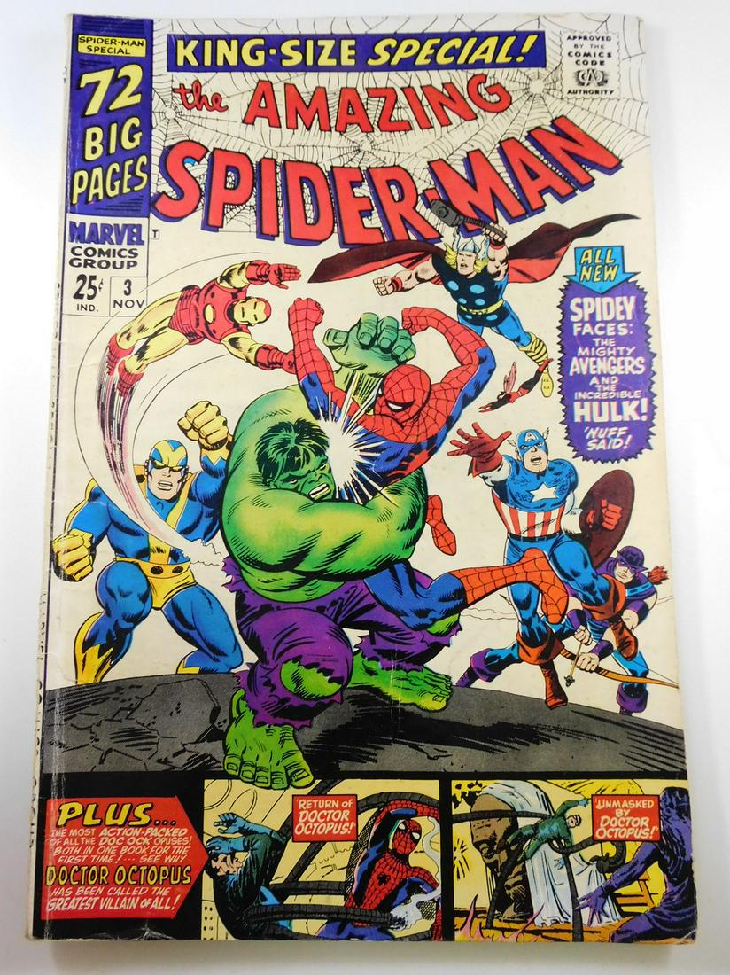 Amazing Spider-Man King-Size Special #3: No Reserve! Amazing Spider-Man King-Size Special #3 VG/FN Shipping: Individual Comics: Flat-rate of $9.99 (1-8 comics) or $19.99 (9+ comics) to anywhere within the contiguous U.S. International: Forei