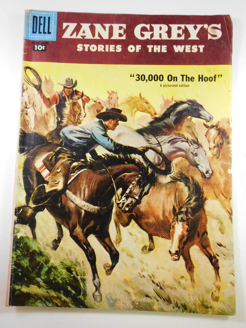 Zane Grey's Stories of the West #34: No Reserve! Zane Grey's Stories of the West #34 VG Shipping: Individual Comics: Flat-rate of $9.99 (1-8 comics) or $19.99 (9+ comics) to anywhere within the contiguous U.S. International: Foreign ship