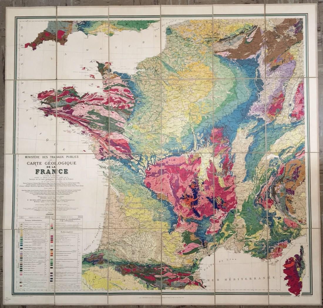Carte Geologique De La France (1 of 8)