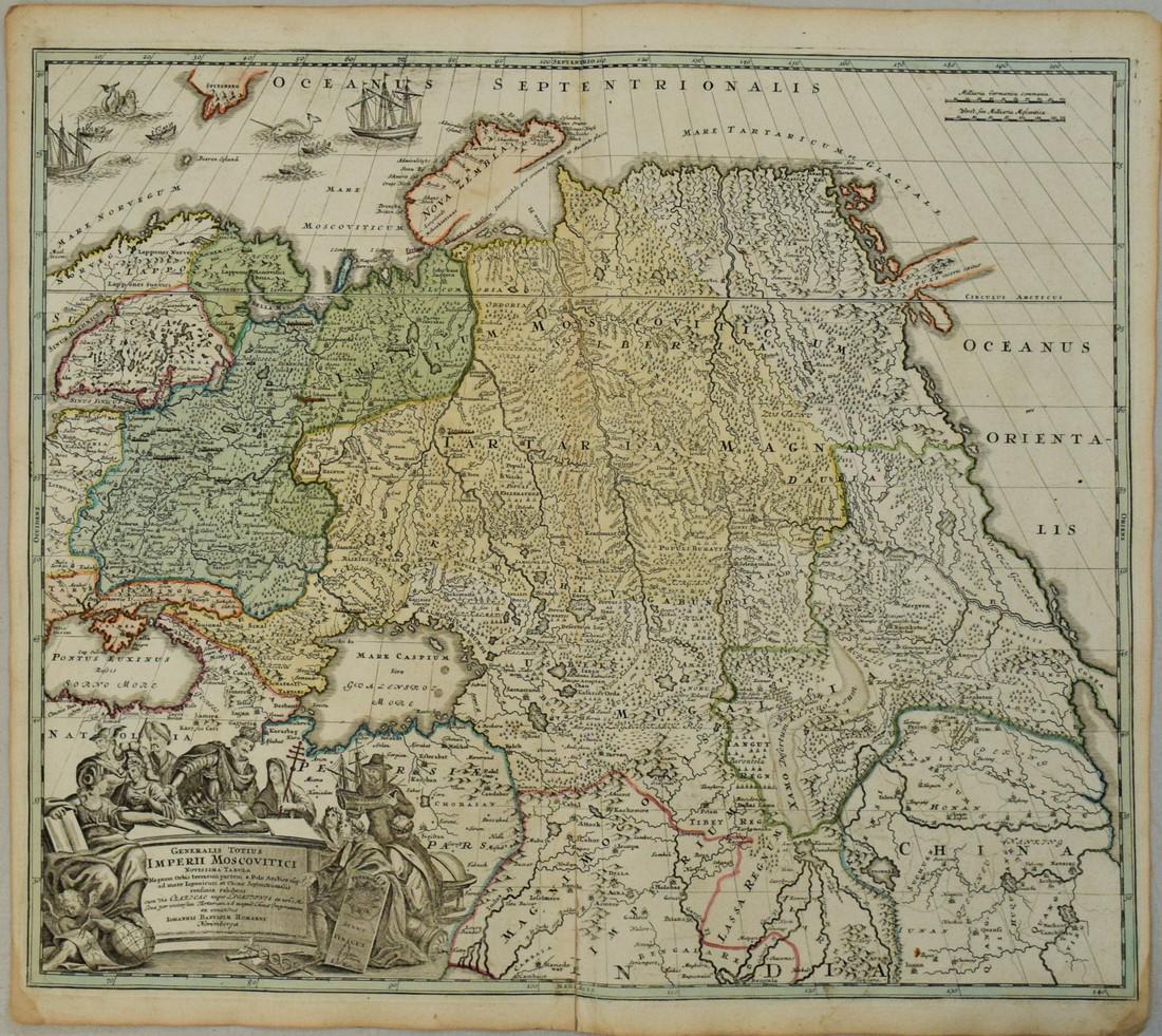 1716 Homann Map of Russia -- Generalis Totius Imperii (1 of 1)