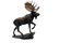 Bronze sculpture of a moose