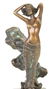 Eclectic bronze artwork of a lady in the wind - 2