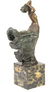 Eclectic bronze artwork of a lady in the wind - 3