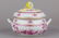 Herend Indian Basket Raspberry Large Soup Tureen with