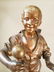 Lavergne" Sgd Bronze Sculpture "Boy with Ball - 2