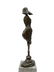 Bronze abstract lady art sculpture