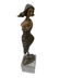 Bronze abstract lady art sculpture - 2