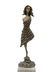 Bronze abstract lady art sculpture - 4