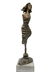 Bronze abstract lady art sculpture - 8