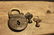 Cast Iron Winchester Firearms Ammo Box Padlock Lock & - 2