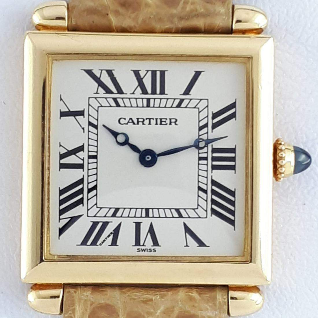 Cartier - Tank Obus - Ref: 1630 - Men - 1990-1999: Brand: Cartier Model: Tank Obus 18 Kt. Yellow Gold Reference Number: Ref: 1630 Gender: Men Period: 1990-1999 Movement: Quartz Case material: Yellow gold Material fineness: 18 kt. Extras: Documen