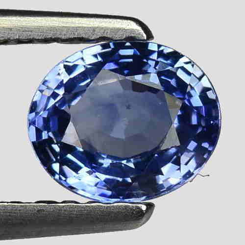 1.00 CT NATURAL CEYLON BLUE SAPPHIRE OVAL SHAPE LOOSE (1 of 1)