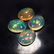 5.08 Ct Natural Multi-Color Fire Opal Oval Cab Set
