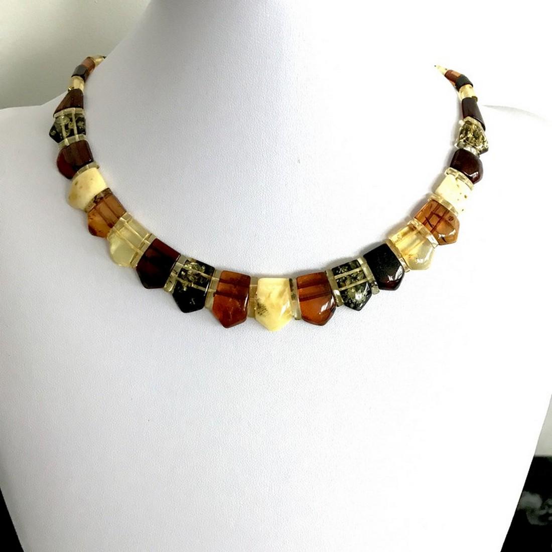 Marvellous Vintage Amber Cleopatra necklace (1 of 7)