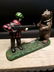 Cast Iron Bear Hunter Mechanical Coin Bank - 10