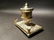 Brass Pen Holder Inkwell Desk Stand - 10