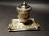 Brass Pen Holder Inkwell Desk Stand - 12