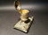 Brass Pen Holder Inkwell Desk Stand - 4